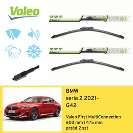 Wycieraczki przód do BMW seria 2 G42 (2021-) Valeo First MultiConnection 
