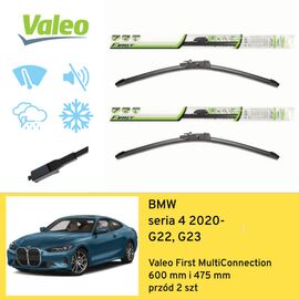 Wycieraczki przód do BMW seria 4 G22, G23 (2020-) Valeo First MultiConnection 