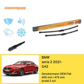 Wycieraczki przód do BMW seria 2 G42 (2021-) Denckermann OEM Flat 