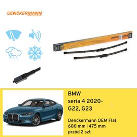 Wycieraczki przód do BMW seria 4 G22, G23 (2020-) Denckermann OEM Flat 