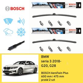 Wycieraczki przód do BMW seria 3 G20, G28 (2018-) BOSCH AeroTwin Plus 