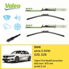 Wycieraczki przód do BMW seria 3 G20, G28 (2018-) Valeo First MultiConnection 