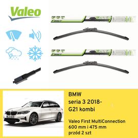 Wycieraczki przód do BMW seria 3 G21 kombi (2018-) Valeo First MultiConnection 