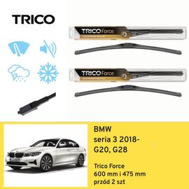 Wycieraczki przód do BMW seria 3 G20, G28 (2018-) Trico Force 