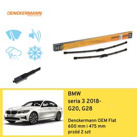 Wycieraczki przód do BMW seria 3 G20, G28 (2018-) Denckermann OEM Flat 