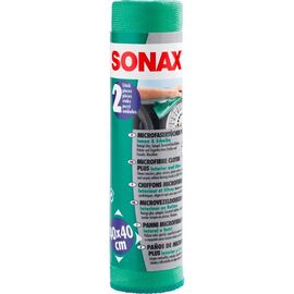 SONAX Ściereczka z mikrofibry do szyb Microfibre Cloth Plus 265 gsm 40×40 cm 2 szt 