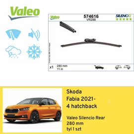 Wycieraczka na tył do Skoda Fabia 4 hatchback (2021-) Valeo Silencio Rear 