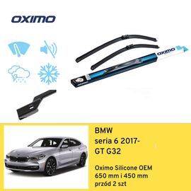 Wycieraczki przód do BMW seria 6 GT G32 (2017-) Oximo Silicone OEM 