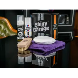 Shiny Garage Leather Kit Strong zestaw do pielęgnacji skórzanej tapicerki o silnych zabrudzeniach 