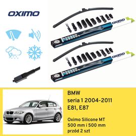 Wycieraczki przód do BMW seria 1 E81, E87 (2004-2011) Oximo Silicone MT 