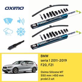 Wycieraczki przód do BMW seria 1 F20, F21 (2011-2019) Oximo Silicone MT 