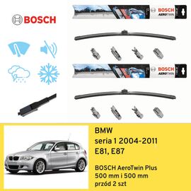 Wycieraczki przód do BMW seria 1 E81, E87 (2004-2011) BOSCH AeroTwin Plus 