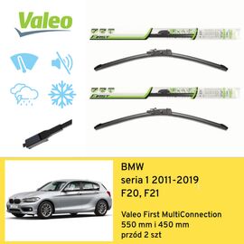 Wycieraczki przód do BMW seria 1 F20, F21 (2011-2019) Valeo First MultiConnection 