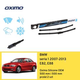 Wycieraczki przód do BMW seria 1 E82, E88 (2007-2013) Oximo Silicone OEM 