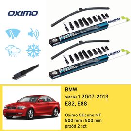 Wycieraczki przód do BMW seria 1 E82, E88 (2007-2013) Oximo Silicone MT 