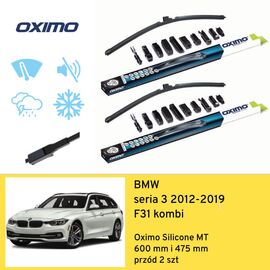 Wycieraczki przód do BMW seria 3 F31 kombi (2012-2019) Oximo Silicone MT 