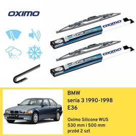 Wycieraczki przód do BMW seria 3 E36 (1990-1998) Oximo Silicone WUS 
