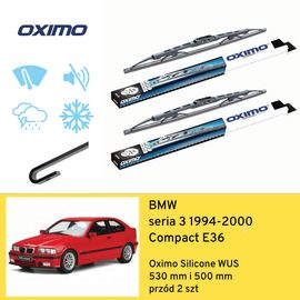 Wycieraczki przód do BMW seria 3 Compact E36 (1994-2000) Oximo Silicone WUS 
