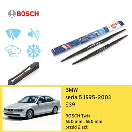 Wycieraczki przód do BMW seria 5 E39 (1995-2003) BOSCH Twin 