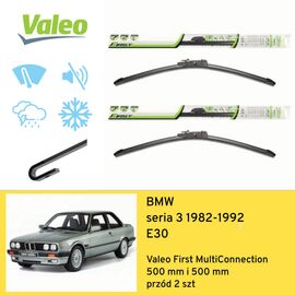 Wycieraczki przód do BMW seria 3 E30 (1982-1992) Valeo First MultiConnection 