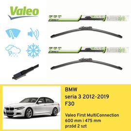 Wycieraczki przód do BMW seria 3 F30 (2012-2019) Valeo First MultiConnection 
