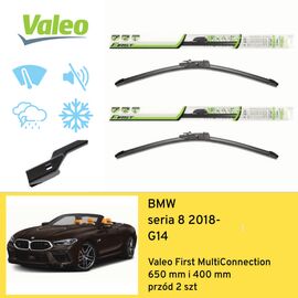 Wycieraczki przód do BMW seria 8 G14 (2018-) Valeo First MultiConnection 