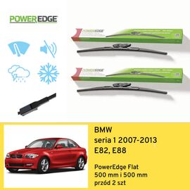 Wycieraczki przód do BMW seria 1 E82, E88 (2007-2013) PowerEdge Flat 