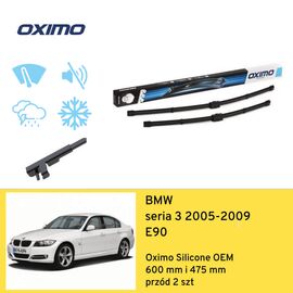 Wycieraczki przód do BMW seria 3 E90 (2005-2009) Oximo Silicone OEM 