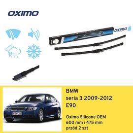 Wycieraczki przód do BMW seria 3 E90 (2009-2012) Oximo Silicone OEM 