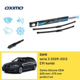 Wycieraczki przód do BMW seria 3 E91 kombi (2009-2012) Oximo Silicone OEM 