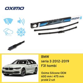 Wycieraczki przód do BMW seria 3 F31 kombi (2012-2019) Oximo Silicone OEM 