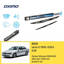 Wycieraczki przód do BMW seria 5 E39 (1995-2003) Oximo Silicone OEM WUS 