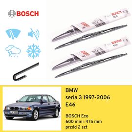 Wycieraczki przód do BMW seria 3 E46 (1997-2006) BOSCH Eco 