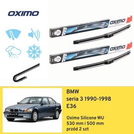 Wycieraczki przód do BMW seria 3 E36 (1990-1998) Oximo Silicone WU 