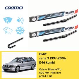 Wycieraczki przód do BMW seria 3 E46 kombi (1997-2006) Oximo Silicone WU 