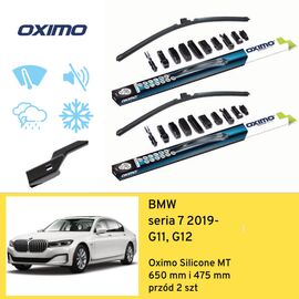 Wycieraczki przód do BMW seria 7 G11, G12 (2019-) Oximo Silicone MT 