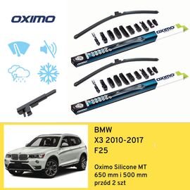 Wycieraczki przód do BMW X3 F25 (2010-2017) Oximo Silicone MT 