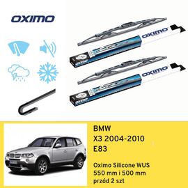 Wycieraczki przód do BMW X3 E83 (2004-2010) Oximo Silicone WUS 
