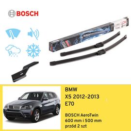 Wycieraczki przód do BMW X5 E70 (2012-2013) BOSCH AeroTwin 