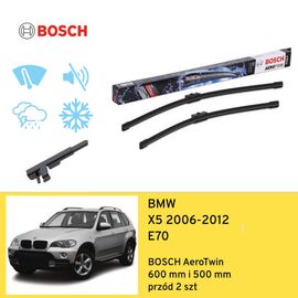 Wycieraczki przód do BMW X5 E70 (2006-2012) BOSCH AeroTwin 