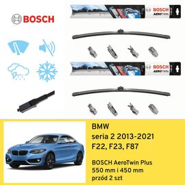 Wycieraczki przód do BMW seria 2 F22, F23, F87 (2013-2021) BOSCH AeroTwin Plus 