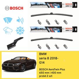 Wycieraczki przód do BMW seria 8 G14 (2018-) BOSCH AeroTwin Plus 