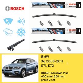 Wycieraczki przód do BMW X6 E71, E72 (2008-2011) BOSCH AeroTwin Plus 