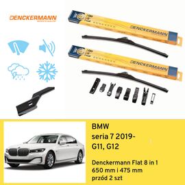 Wycieraczki przód do BMW seria 7 G11, G12 (2019-) Denckermann Flat 8 in 1 