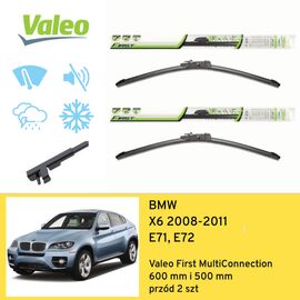 Wycieraczki przód do BMW X6 E71, E72 (2008-2011) Valeo First MultiConnection 