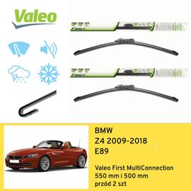 Wycieraczki przód do BMW Z4 E89 (2009-2018) Valeo First MultiConnection 