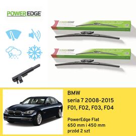 Wycieraczki przód do BMW seria 7 F01, F02, F03, F04 (2008-2015) PowerEdge Flat 