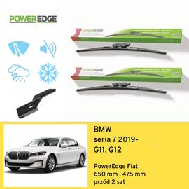 Wycieraczki przód do BMW seria 7 G11, G12 (2019-) PowerEdge Flat 