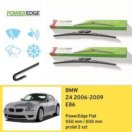 Wycieraczki przód do BMW Z4 E86 (2006-2009) PowerEdge Flat 