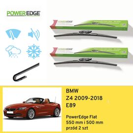 Wycieraczki przód do BMW Z4 E89 (2009-2018) PowerEdge Flat 